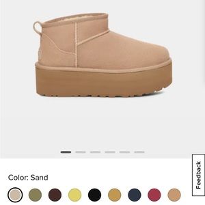 UGG Classic Ultra Mini Platform- Sand Sz 7